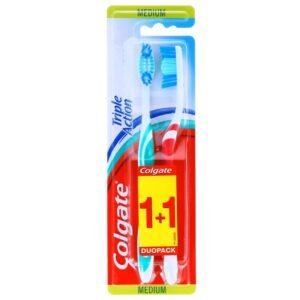 COLGATE PERIUTA DINTI TRIPLE ACTION 2BUC/SET MEDIUM