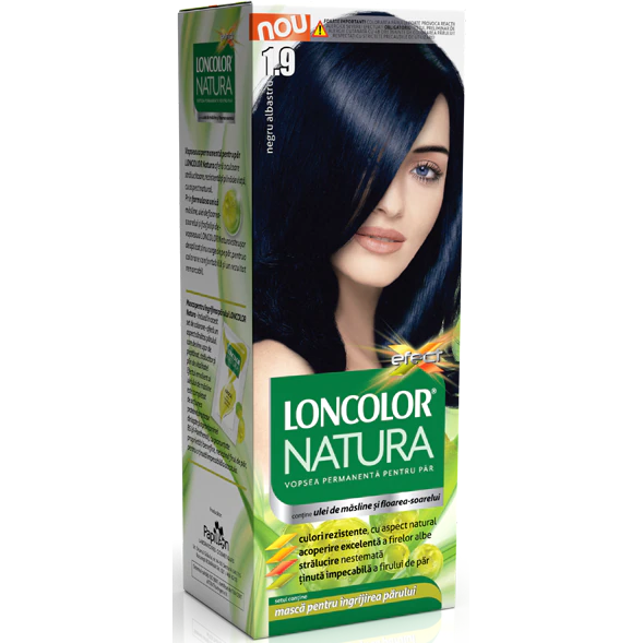 LONCOLOR NATURA VOPSEA PAR 1/9 NEGRU ALBASTRU