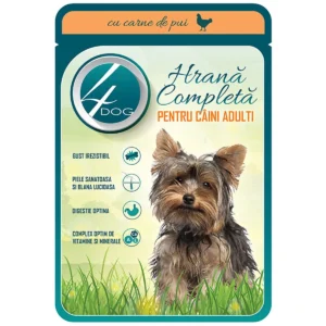 4DOG HRANA CAINI IN SOS PLIC 100G PUI
