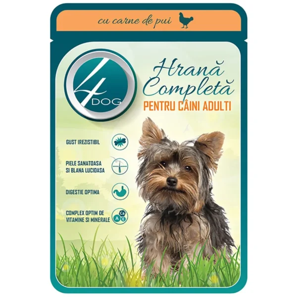 4DOG HRANA CAINI IN SOS PLIC 100G PUI