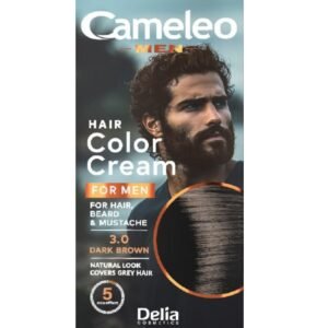 CAMELEO MEN VOPSEA PAR/BARBA /MUSTATA/PERCIUNI 3.0 DARK BROWN