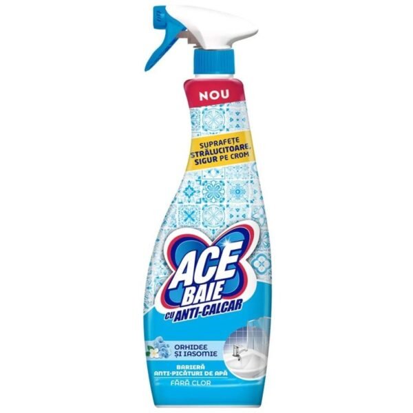 ACE SOLUTIE SPRAY BAIE FARA CLOR 650ML ORHIDEE SI IASOMIE ACE SOLUTIE SPRAY BAIE FARA CLOR 650ML ORHIDEE SI IASOMIE