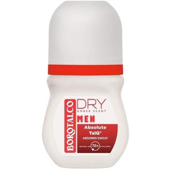 BOROTALCO DEO ROLL ON 50ML MEN DRY AMBER SCENT