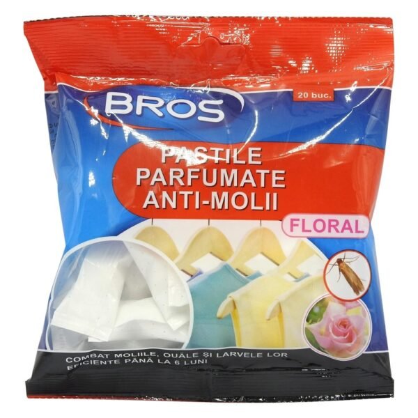 BROS PASTILE PARFUMATE ANTIMOLII 20BUC FLORAL