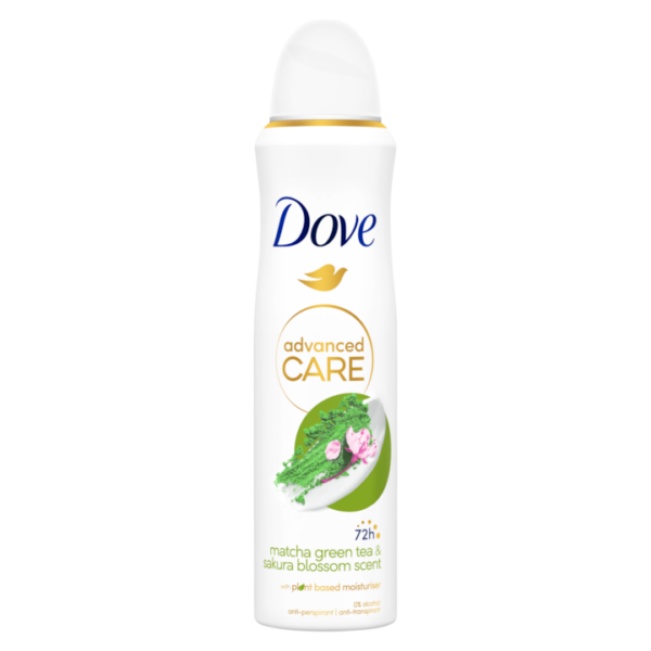 DOVE ANTIPERSPIRANT DEO 150ML ADVANCED CARE MATCHA GREEN
