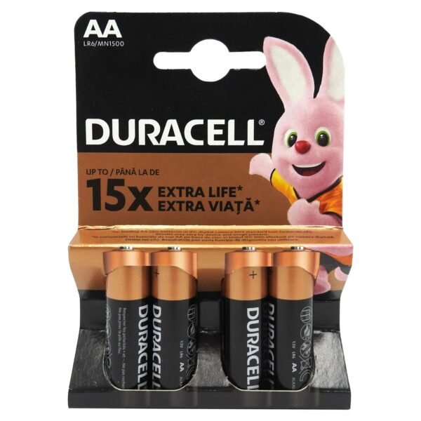 DURACELL BATERII AA R6 4BUC