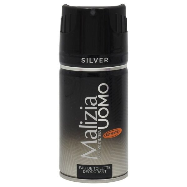 MALIZIA DEODORANT 150ML MEN SILVER
