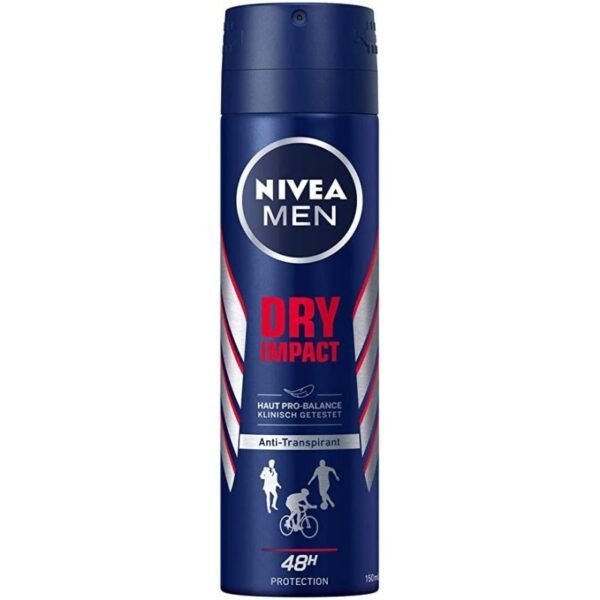 NIVEA ANTIPERSPIRANT DEO 150ML MEN DRY IMPACT NIVEA ANTIPERSPIRANT DEO 150ML MEN DRY IMPACT