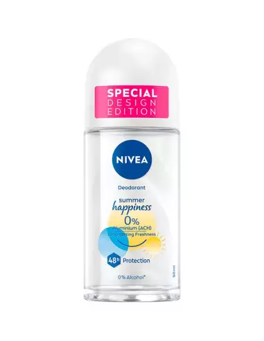 NIVEA ANTIPERSPIRANT ROLL ON 50ML SUMMER HAPPINESS