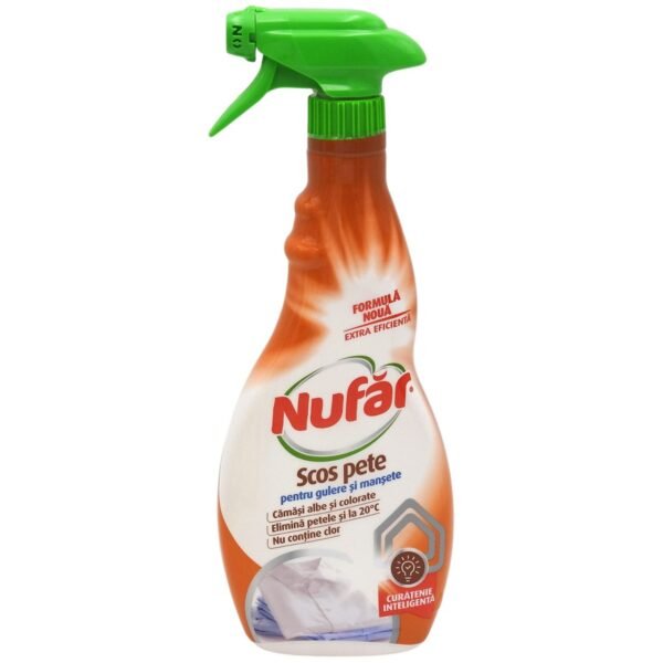 NUFAR SOLUTIE SCOS PETE 500ML PENTRU GULERE SI MANSETE