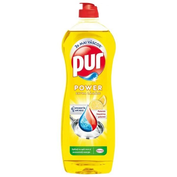 PUR DETERGENT VASE LICHID 750ML LEMON