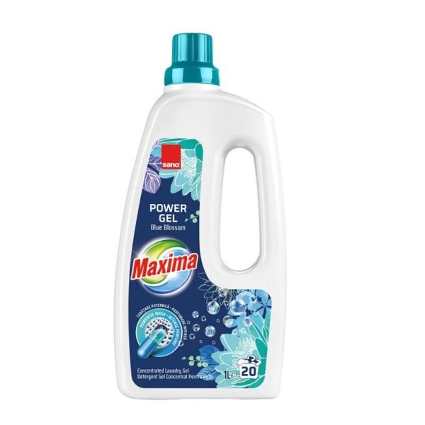 SANO MAXIMA DETERGENT LICHID 1L POWER GEL BLUE BLOSSOM 20 SPALARI