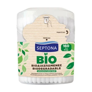 SEPTONA BETISOARE URECHI 160BUC CUTIE PATRATA BIODEGRADABILE